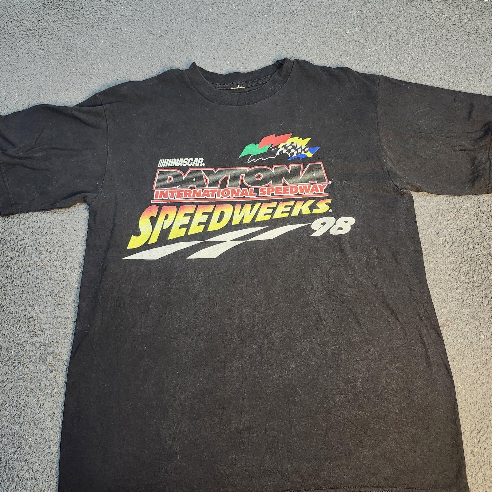 Vintage Daytona International Speedway Shirt Mens Medium Nascar Speedweeks 1998